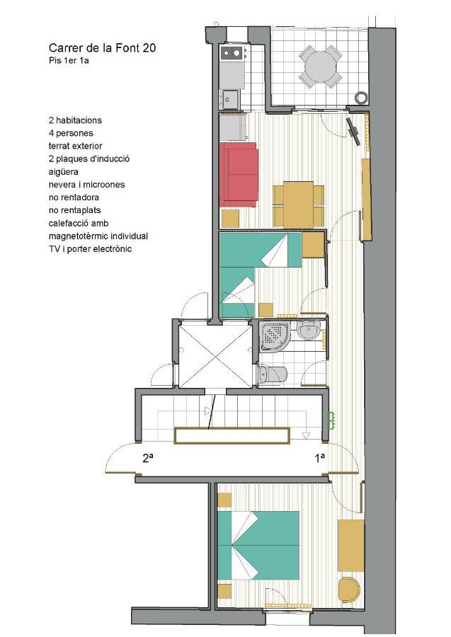 Cal Tofones, 1Er 1A. Apartament Turistic A Borreda, 08619-Barcelona المظهر الخارجي الصورة